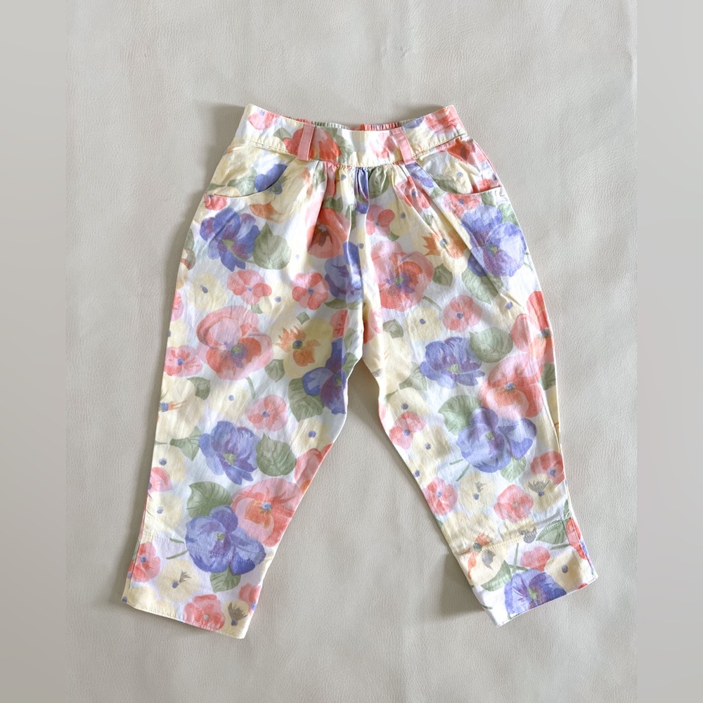 Vintage Floral Trousers 12-18 PLAY